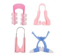 Yardwe Juego de 4 Clips para Nariz en Silicona para Levantamiento y Corrección del Puente Nasal Aparato Fácil de Usar para Mujeres y Chicas Color Aleatorio