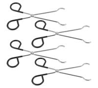 Yardwe Juego de 4 Pinzas para Moxibustión de Acero Inoxidable Mini Abrazaderas Resistentes al Calor Herramienta Multifunción para Cuidado de Moxa en Terapia de Bienestar y Relajación