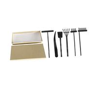 Yardwe Juego de Accesorios de Zen 7 Piezas Rastrillos para Mesa de Arena Herramientas Decorativas para Zen para Escritorio y