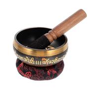 Yardwe Juego de Cuencos Cantores de Cobre Mazo de Madera y Cojín de Algodón para Meditación y Relajación en Casa, Efectos Calmantes y Portátil Color Aleatorio