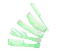 Yardwe Juego de Peines de Peluquería Antiestáticos para Cabello, | Separación Precisa, Punta Delgada y Dientes Redondeados, Tamaño 21x5x0,5cm, Color Verde Claro