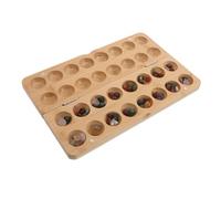 Yardwe Juego Mancala Juegos para Mancala Hecho A Mano con Canicas Tablero De Ajedrez
