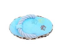 Yardwe Juguete Chirriante en Forma de Zapatilla para Perros y Gatos Resistencia a Mordidas Azul de Felpa para Jugar en Casa