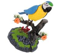 Yardwe Juguete Eléctrico De Inducción para Pájaros Loros Parlantes y Cantores Realistas Juguete Interactivo para Bebés y Pequeños Figura De Pájaros Hogar para Gatos