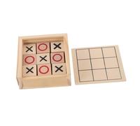 Yardwe Juguetes De Tres Raya De Madera Educativo para Entretenido De Mesa para Viajes y Reuniones Familiares Mejora Pensamiento Lógico