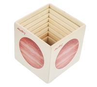 Yardwe Juguetes Educativos de Madera para Cubos Planetarios Apilables Aprendizaje del Sistema Solar Desarrollo y Lógico para Bebés y Pequeños