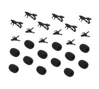 Yardwe Kit de Micrófono de Solapa con Clips Metálicos Clips de Plástico y Cubiertas para Micrófono para Grabación de Audio Fiable Entrevistas y Video