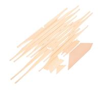Yardwe Kit de Refuerzos de Madera de Abeto que Da Forma al Sonido y Previene el Colapso para Guitarra Acústica Beige de 17 Piezas, Accesorio para Luthier