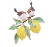 Yardwe Lemon Pin Brooch Alloy Summer Lapel Pin Jewelry For Women Cute Fruit Badge For Clothes Bags And Backpacks Playful Accessory And Outings