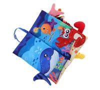 Yardwe Libros Ilustrados Primera Infancia Libro De Tela Temática Oceánica Para Bebés Para Recién Nacidos Para Bebés Ligero y Portátil Baño Hogar Juguete Educativo