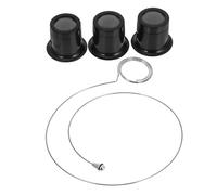 Yardwe Lupa De Aumento Clip para Reparar Relojes y Joyería, Lente De Vidrio Transparente 5x/10x/15x, Herramienta Multifuncional para Relojeros, Lectura y Manualidades, Diseño Compacto y Portátil