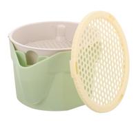 Yardwe Maceta para Hierba de Gato, Diseño Hidropónico | Plástico, Tapa Abierta y Bandeja Extraíble, Doble Capa Separada, para Cebada y Catnip en Ventana