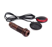 Yardwe Mandolina Pickup Piezoeléctrico Sensor Transductor con Jack Estéreo Sistema Doble Transductor Material y Electrón Compatible con Violín Banjo Ukelele y Cello