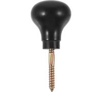 Yardwe Mango de Bastón de Madera Maciza de Palisandro Redondo Accesorio Ergonómico para Caña Pomo de Repuesto Pulido Mango de Caña Hecho a Mano para Exteriores y Uso Diario