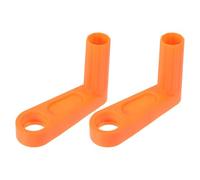 Yardwe Manivela para Carrete de Manguera de Jardín Naranja, 2 Piezas, Mango de Plástico Resistente Intemperie, Accesorio de Repuesto Ergonómico para Enrollador de Mangueras de Riego