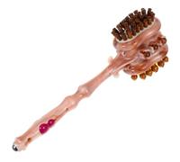 Yardwe Martillo de Masaje Corporal de Doble Cabeza Mango Ergonómico, Herramienta Portátil para Masaje de Espalda, Cuello y Hombros, Dispositivo Antiestrés para Relajación y Bienestar