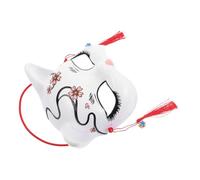 Yardwe Máscara De Gato Linda Máscara De Gato Japonesa De Media Cara Para Adultos Y Accesorio Decorativo Para Disfraz De Animal Cosplay Carnaval Mascarada Fiestas De Halloween