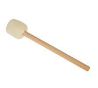 Yardwe Mazo de Batería Profesional Mango de Madera de Haya, Cabeza de Felpa Clara Sn-16, Baqueta para Bombo Ligera y Cómoda para Percusión y Práctica Musical