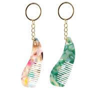 Yardwe Mini Peine de Acetato con para Peine Portátil y Compacto para de Cabello y Accesorio Práctico para Bolsos y Llaves para