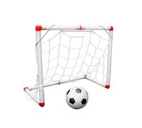 Yardwe Mini Portería de Fútbol Infantil 56cm, Juego de 1 Set | PVC, Incluye Balón E Inflador, Caja de Color en Inglés, Portátil y Ligera
