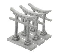 Yardwe Miniature Japanese Shinto Gate Acuario Decorativo Estilo Japonés para Paisaje Micro Jardín Feng Shui con Detalles y Acabado Duradero