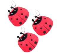 Yardwe Monedero Pequeño de Felpa Patrón, Juego de 3 Carteras Portátiles para Monedas y Llaves, Tamaño 11.5x10cm, Práctico para Uso Diario y Viajes