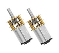 Yardwe Motor Reductor Eléctrico N20 8 Mm Micro 3-6 V Engranajes Metálicos para Bricolaje y Robots, Motor Reductor de Alto Par Compacto, Kit de 2 Piezas para Coches RC y Modelos de Hobby