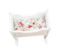 Yardwe Muebles para Casa de Muñecas Cuna de Simulación para Juguete Educativo y Decoración Infantil