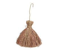 Yardwe Nido de Pájaros Colgante Duradero de Hierba Trenzada Refugio Forma de Fácil de Instalar Decoración Exterior para Jardín y Casita para Aves Pequeñas