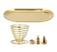 Yardwe Ornament 1 Juego Quemador De Incienso 5 En 1 Quemador De Incienso Palo Santo Quemador De Incienso De Bandeja Quemador De Incienso Plato Escritorio Acero Inoxidable