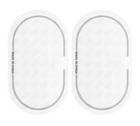 Yardwe Pads de Batería de Tierra Blancos de Tpe Lavables para Snare Drum, Reducción de Armónicos, 2 Piezas para Bateristas de Percusión