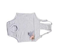 Yardwe Pañales Sanitarios para Perros con Tirantes, Braguita De Pañal para Cachorro, Tela Transpirable, Tamaño XL Gris, Reutilizable para Higiene y Protección Doméstica