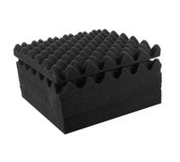 Yardwe Paneles Aislantes Acústicos 30X30X2Cm 6 Piezas Autoadhesivas para Estudio Material de Espuma de Poliéster Absorción de Sonido y Aislamiento para Casa y Taller