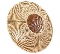 Yardwe Pantalla De Mimbre Cubierta De Luz De Granja Pantallas Retro Cubierta De Luz Colgante Tejida Cubierta De La Lámpara De Mesa Pantalla Tejida Cuerda De Papel Lámpara De Pared Tejer
