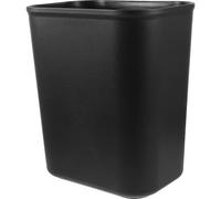 Yardwe Papelera de Oficina 15l de Plástico Negro, Diseño Simple | Papelera Baño Estrecha, Fácil de Limpiar, Estructura Gruesa, para Oficinas Comerciales y Hogar