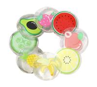 Yardwe Paquetes Refrescantes para Ojos Gel de Frutas 8 Unidades Redondos Alivio de Fatiga Ocular Mascarilla Fría Contorno de Ojos Cuidado en Verano