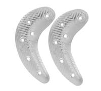 Yardwe Parches Metálicos para Talón de Botas Almohadillas Resistentes Forma de Media Luna para Reparación de Calzado con Tornillos para Fijación Segura Antideslizantes y Duraderos