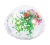 Yardwe Pecera De Pared Calentador Maceteros para Plantas De Interior Macetas De Interior para Plantas Casa Exterior Hogar Decoración Bomba De Agua Macramé Fuente Piscina Tapa Acrílico