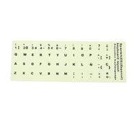 Yardwe Pegatinas Luminosas para Teclado de Portátil y Escritorio, Autoadhesivas Resistentes Que No se Deforman ni Dejan Residuos, Ideales para Oficina y Escuela