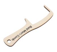 Yardwe Peine de Dientes Anchos de Madera Natural 1 Unidad Grande para Hombre Calvo Masajeador Cuero Cabelludo Cuidado Personal Aseo Diario