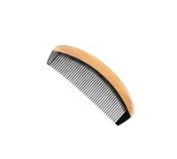 Yardwe Peine de Sándalo y Cuerno Natural para Masaje y Estimulación Circulación, Accesorio de Peluquería Profesional para Mujeres en Peluquería