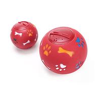 Yardwe Pelota De Fuga para Perros Juguete Dispensador De Comida, Material Seguro Sin Tóxicos, Tamaño Grande Rojo, Juego Educativo para Mascotas, Entrenamiento Interactivo para Perros