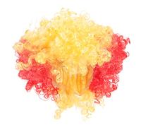 Yardwe Peluca con nacional disfraz bufon disfraz gracioso mójol cabeza de peluca traje pelo de portátil accesorio de resistente al desgaste la mascota