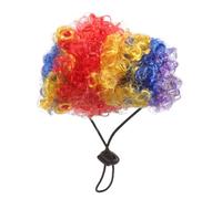 Yardwe Peluca de Bufón para Mascota de Nylon Suave y Cómoda, Accesorio para Perros y Gatos en Halloween y Fiestas de Disfraces Varios Estilos