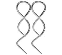 Yardwe Pendientes Colgantes Espiral de Acero Inoxidable, Aros de Enhebrador para Mujer, Diseño Curvo Minimalista, 2 Piezas, Uso Diario y Ocasiones Casuales