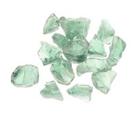 Yardwe Piedras Decorativas para Acuario 2 Kg, Grava para Peceras de Vidrio 3-5 Cm Color Verde Hielo, Rocas Naturales para Paisajismo Acuático y Decoración de Jardines, Terrarios