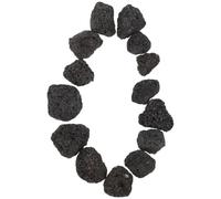 Yardwe Piedras Negras de Volcánico Naturales para Adornos de Peceras y Macetas, Roca Porosa y Ligera con Absorción de Olores para Acuarios