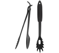 Yardwe Pinzas para Espaguetis y Pinza para Alimentos de Nylon, Accesorio Multifunción para Pasta, Set 2 Piezas Mango Largo Resistente al Calor, Adecuado para Cocina y Barbacoa Doméstica