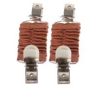 Yardwe Pinzas para Ropa y Vestido Cincha Elástica, Accesorio Multifuncional de Tela para Mujer, Sujeta Suéter y Bufanda en Eventos Formales y Casuales, Color Marrón Claro, Pack de 2