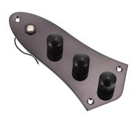 Yardwe Placa de circuito de bajo eléctrico potenciómetro pijama perillas tablas de circiutos tablero de control de bajos cableado de graves tabla de control palanca de cambios Metal Black